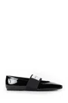 Givenchy Women Patent Leather Ballerinas With Maxi Logo Label In Black