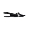 Givenchy Voyou Slingback Ballerina Flat With Pointed Toe In Black