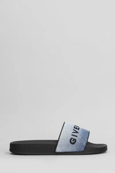 Givenchy Flats In Blue Cotton