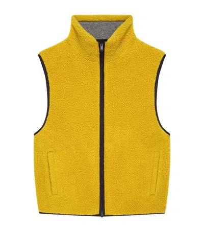 Givenchy Fleece Gilet In Yellow