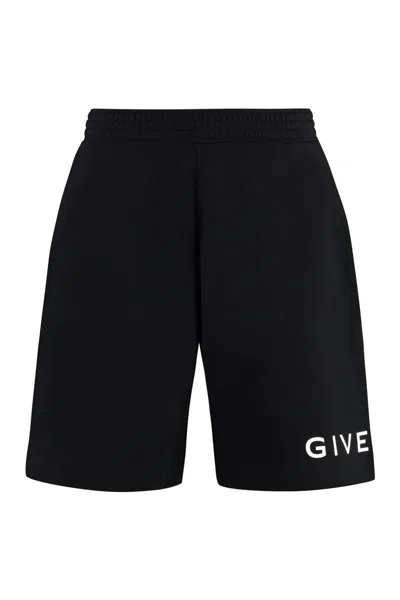 Givenchy Fleece Shorts In Black