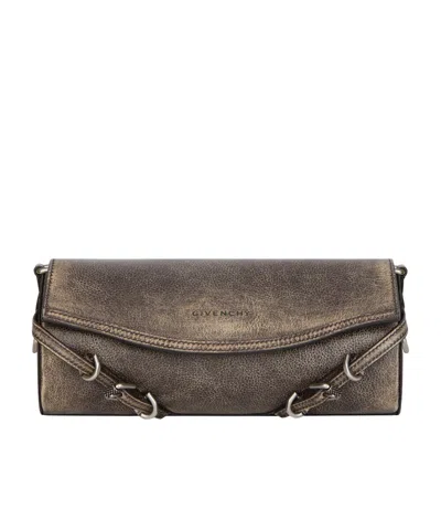 Givenchy Flip Shoulder Bag In Black/brown Mud