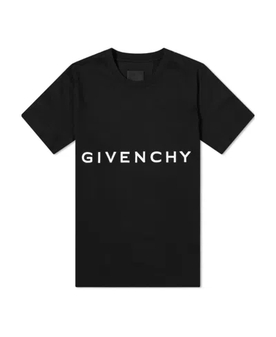 Givenchy 4g Logo Print T-shirt In Black