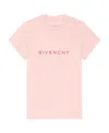 Givenchy Flocked-logo T-shirt In Pink
