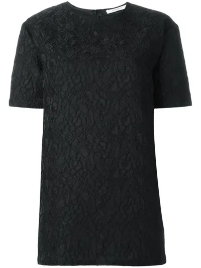 Givenchy Floral Lace Top In Blue