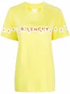 Givenchy Floral Logo T-shirt In Yellow