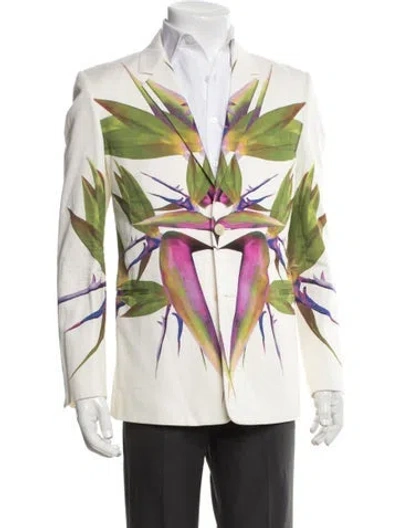 Pre-owned Givenchy Floral Print Blazer In Multicolor