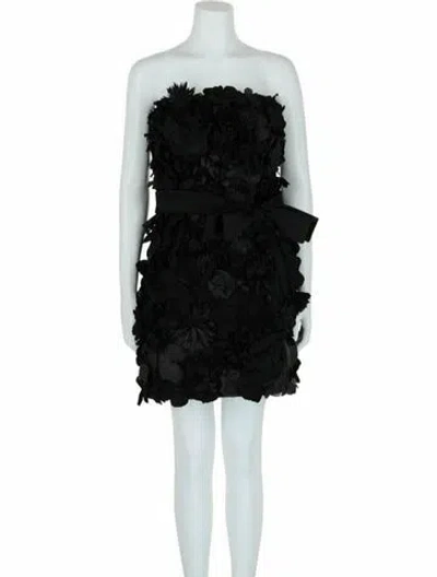 Pre-owned Givenchy Floral Print Dress W/ Tags In Black
