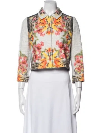 Pre-owned Givenchy Floral Print Jacket In Multicolor