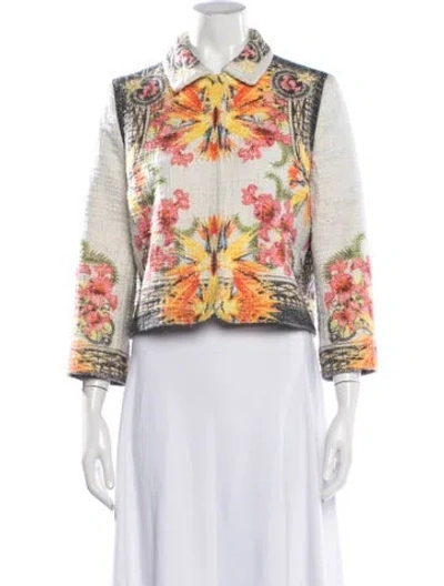 Pre-owned Givenchy Floral Print Jacket In Multicolor