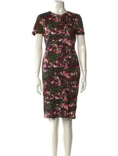 Pre-owned Givenchy Floral Print Knee-length Dress In Multi