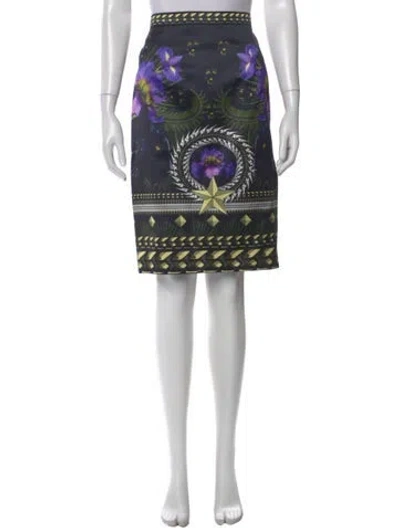 Pre-owned Givenchy Floral Print Knee-length Skirt In Multi