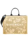 Givenchy Medium Raffia G-tote In Brown