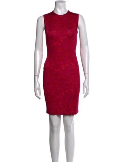 Pre-owned Givenchy Floral Print Mini Dress In Pink