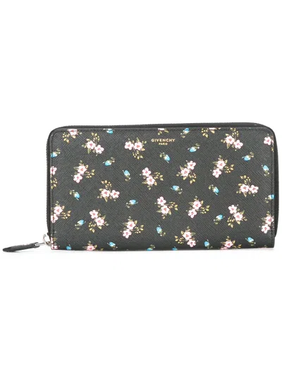 Givenchy Floral Print Pandora Purse In Black