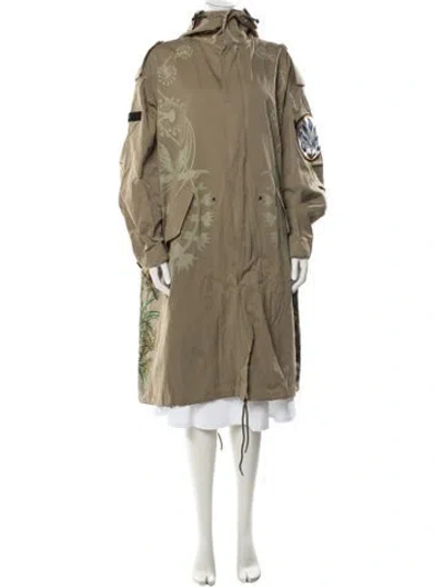 Pre-owned Givenchy Floral Print Parka W/ Tags In Green