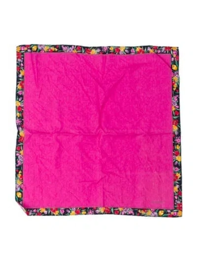 Pre-owned Givenchy Floral Print Scarf In Pink