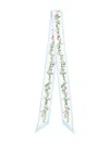 Givenchy Floral-print Silk Scarf In Blue