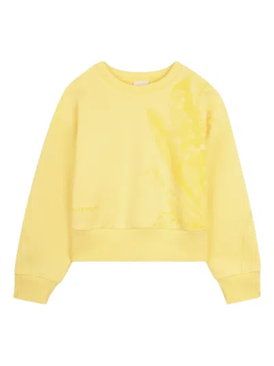 Givenchy Kids' Floral-print Sweatshirt In Yellow