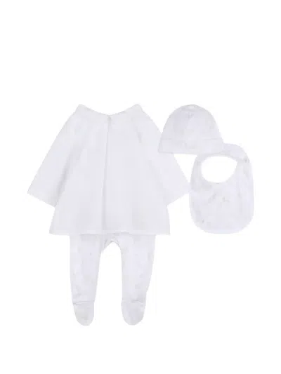 Givenchy Floral-print Cotton Babygrow Set In White