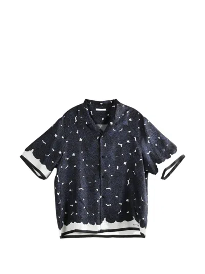 Givenchy Dark Navy Regular Shirt In Blue