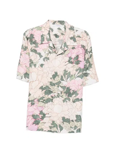 Givenchy Floral-print Short-sleeve Shirt In Multi
