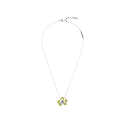 Givenchy Flower Orchid Lime Short Necklace_lime In ["purple"]