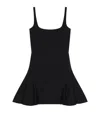 Givenchy Fluted Mini Dress In Black