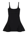 Givenchy Fluted Mini Dress In Black