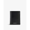 GIVENCHY GIVENCHY 001-BLACK FOILED-BRANDING LEATHER CARD HOLDER