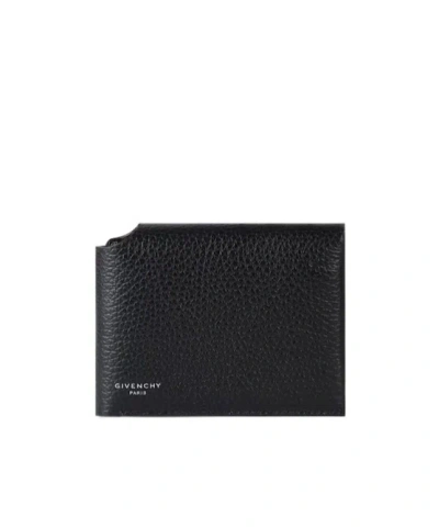 Givenchy Folded Leather Wallet In Black