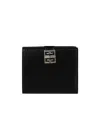 Givenchy Folded Leather Wallet In Black