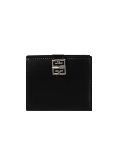 Givenchy Folded Leather Wallet In Black