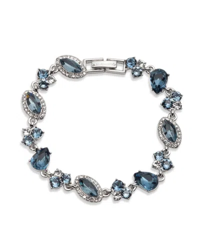 Givenchy Foldover Crystal Stone Flex Bracelet In White