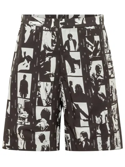 Givenchy Formal Mini Shorts In Brown