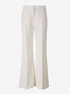Givenchy White Linen Wide Leg Pant