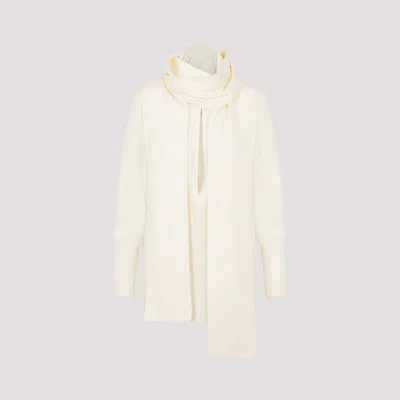 Givenchy Long-sleeved Silk Blouse In Green