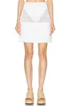 Givenchy Fringe Mini Skirt In White