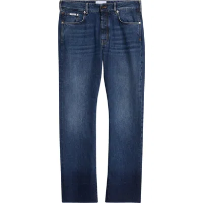 Givenchy Fringe Regular Fit Straight Leg Jeans In Blue