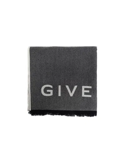 Givenchy Fringed Scarf In Black