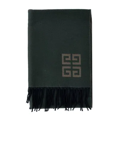 Givenchy Fringed Scarf In Black