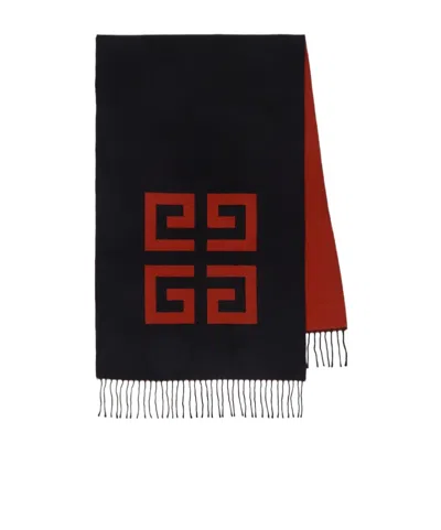 Givenchy Fringed Scarf In Black