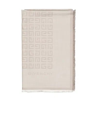 Givenchy Fringed Scarf In Beige