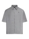 Givenchy From The Parade Wool Zip-up Shirt With 4g Detail In Black