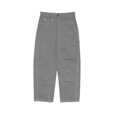 Pre-owned Givenchy Front Couture Seams Denim Trousers 'grey' | Men's Size 32 In Gray