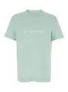 GIVENCHY GREEN T-SHIRT WITH LOGO IN COTTON MAN