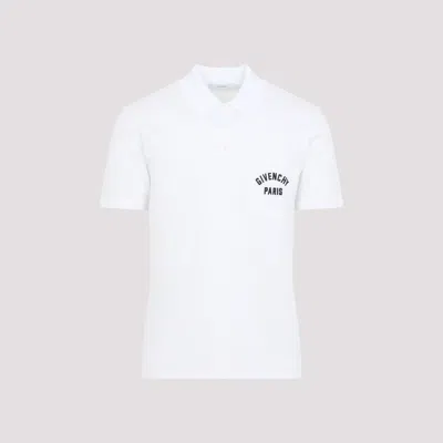 Givenchy Polo Shirt With Short Sleeves And Chest Pocket In White