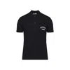 Givenchy Dark Blue Polo Shirt With Logo Embroidery Men In Black