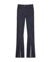 Givenchy Front-slit Flared Jeans In Black