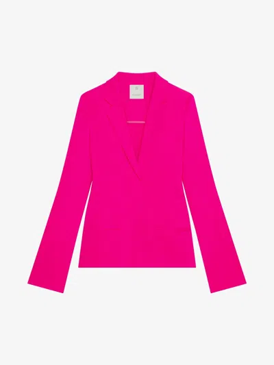 Givenchy Fuchsia Fibres Women's Coat In Pink